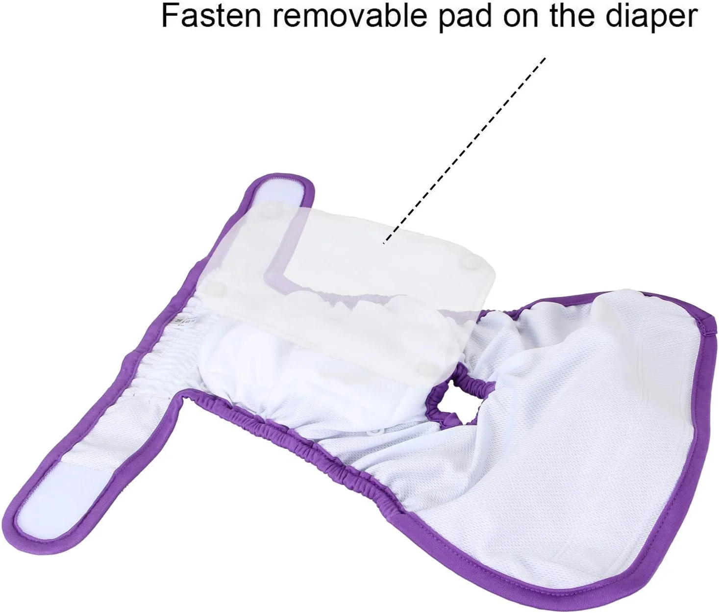 شورت بهداشتی سگ ماده Teamoy با پدهای جداشدنی (بسته 4 عددی)، شورت سگ قابل شستشو برای سگ های ماده، فوق العاده جاذب، راحت و شیک، سایز XL