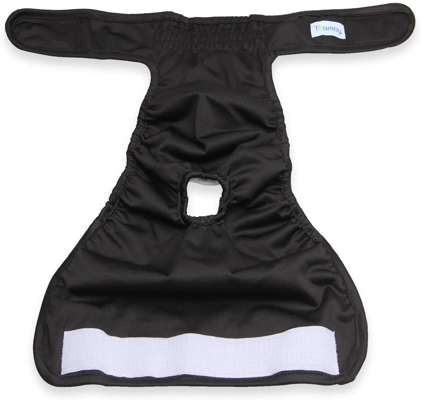 تیموی (سایز M مناسب دور کمر 36 تا 50 سانتی متر) - بسته 4 عددی پوشک سگ، شورت بهداشتی و فیزیولوژیکی قابل شستشو و استفاده مجدد برای سگ های ماده، فوق العاده جاذب، راحت و شیک