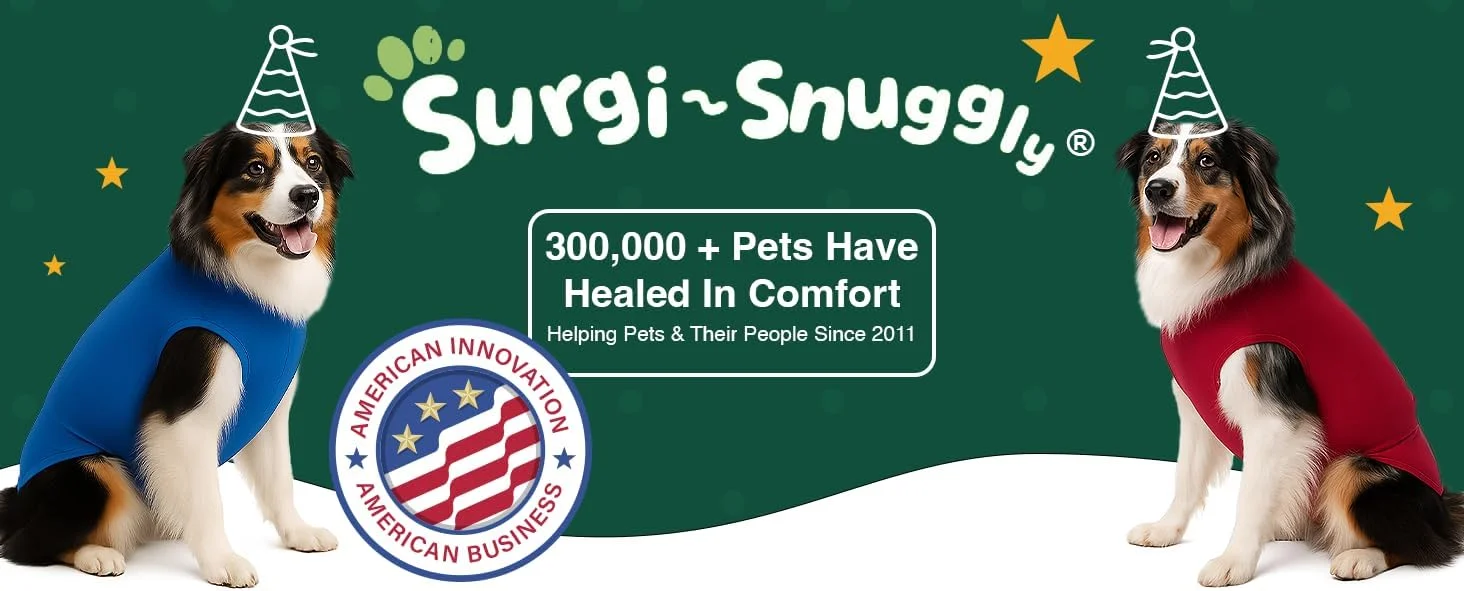 نگهدارنده پوشک سگ یکبار مصرف قابل شستشو Surgi~Snuggly - برای سگ های نر و ماده - مناسب برای توله سگ ها تا سگ های بالغ - یک راه حل ساده برای یک مشکل روزمره سایز خیلی بزرگ قرمز
