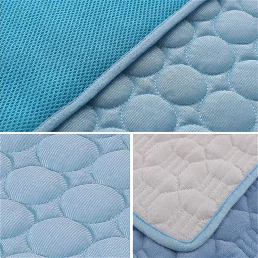 تشک خنک کننده ژلی سگ و گربه مناسب فصل گرما، غیر سمی، لوازم حیوانات خانگی Jinlyp (رنگ: آبی، سایز: L)