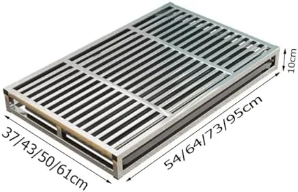 توالت حیوانات خانگی استیل ضد زنگ، سینی آموزش توالت سگ، آموزش دهنده توالت سگ با سینی کشویی (63 * 43 * 10 سانتی متر)