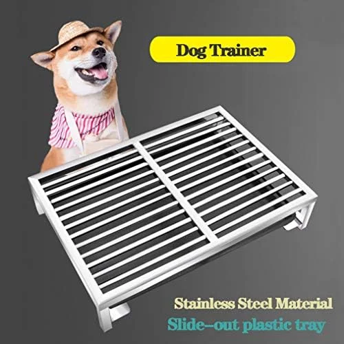 توالت سگ از جنس استیل ضد زنگ، ادرار سگ - باکس بستر سرپوشیده استیل ضد زنگ برای سگ های کوچک و متوسط، طراحی ضد گاز گرفتن با سینی بادوام، ایده آل برای آموزش حیوانات خانگی توالت سگ از جنس استیل ضد زنگ، ادرار سگ - باکس بستر سرپوشیده استیل ضد زنگ برای سگ های کوچک و متوسط، طراحی ضد گاز گرفتن با سینی بادوام، ایده آل برای آموزش حیوانات خانگی