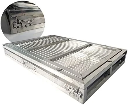 توالت سگ استیل ضد زنگ، توالت سگ برای سگ های بزرگ و کوچک جمع آوری ادرار و مدفوع - سینی توالت داخلی استفاده آسان - آموزش توالت سگ توله سگ، بادوام، جداشدنی