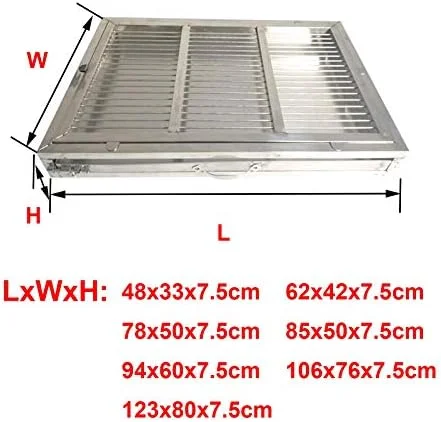 توالت سگ استیل ضد زنگ، توالت سگ برای سگ های بزرگ و کوچک جمع آوری ادرار و مدفوع - سینی توالت داخلی استفاده آسان - آموزش توالت سگ توله سگ، بادوام، جداشدنی