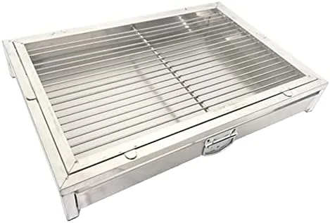 توالت سگ استیل ضد زنگ، آموزش دهنده توالت سگ استیل ضد زنگ قابل حمل با سینی کشویی قفل دار برای استفاده در داخل/خارج از منزل - ایده آل برای آموزش توله سگ ها