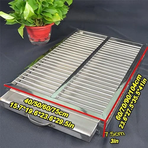 توالت سگ استیل ضد زنگ - توالت با تمیز کردن آسان برای سگ ها و توله سگ های متوسط تا بزرگ با سینی کشویی