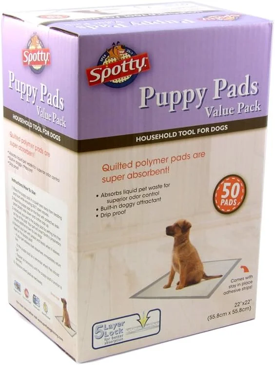 پدهای آموزش ادرار سگ و توله سگ، بسیار جاذب، ضخیم، 5 لایه، ضد نشت، 50 عددی