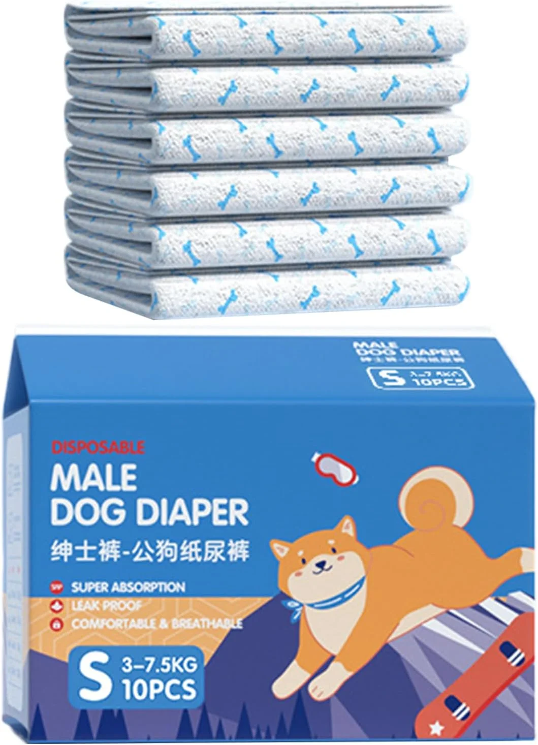 پوشک سگ کوچک - پدهای دوران قاعدگی سگ، پوشش تنفسی الاستیک ضد نشت حیوانات خانگی برای آموزش، بهبودی، مسافرت، داخل و خارج از منزل