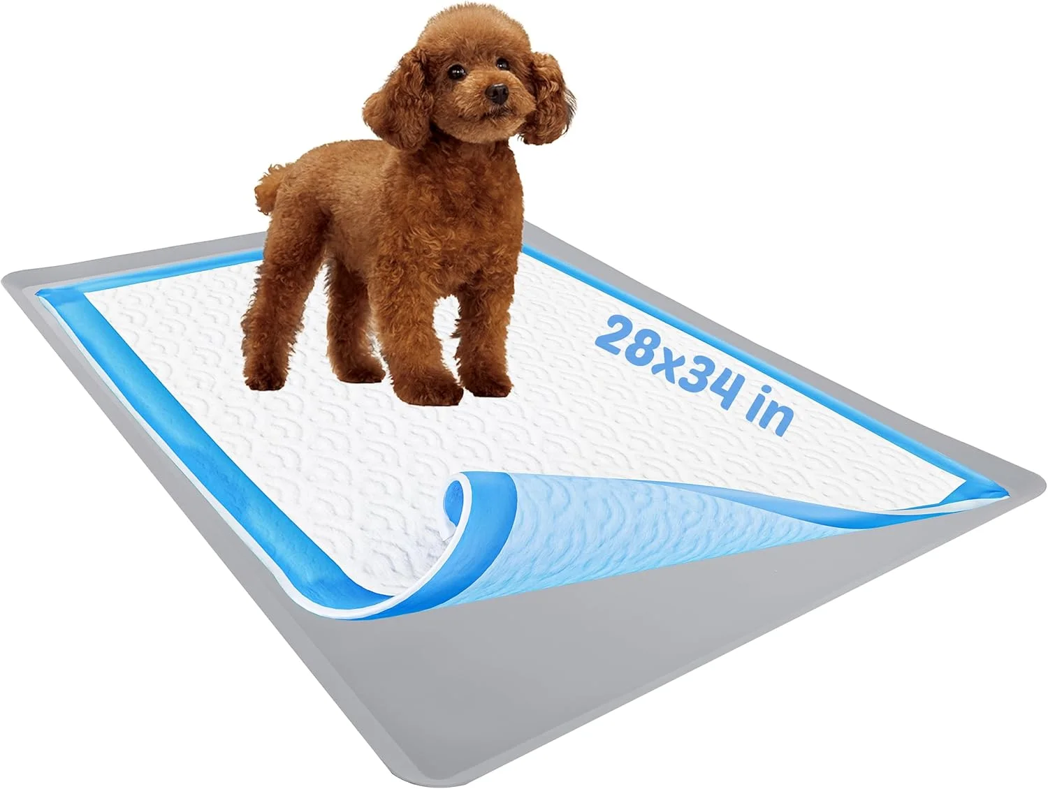 نگهدارنده پد سگ Skywin برای پدهای آموزشی 71x86 سانتی متر (خاکستری روشن) - تمیز کردن و نگهداری آسان، ایده آل برای سینی دستشویی سگ - نگهدارنده پد سیلیکونی، بدون ریزش برای سگ ها