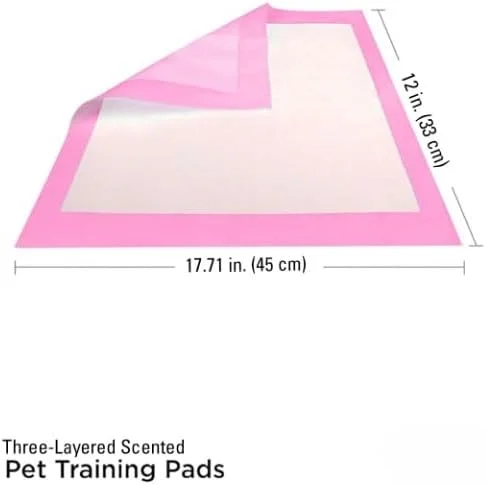 پدهای آموزش ادرار توله سگ - پد جاذب ادرار سگ - ضد نشت، فناوری خشک شدن سریع - ایده آل برای آموزش دستشویی، سگ های کوچک - (بسته 10 عددی) 33x45 سانتی متر