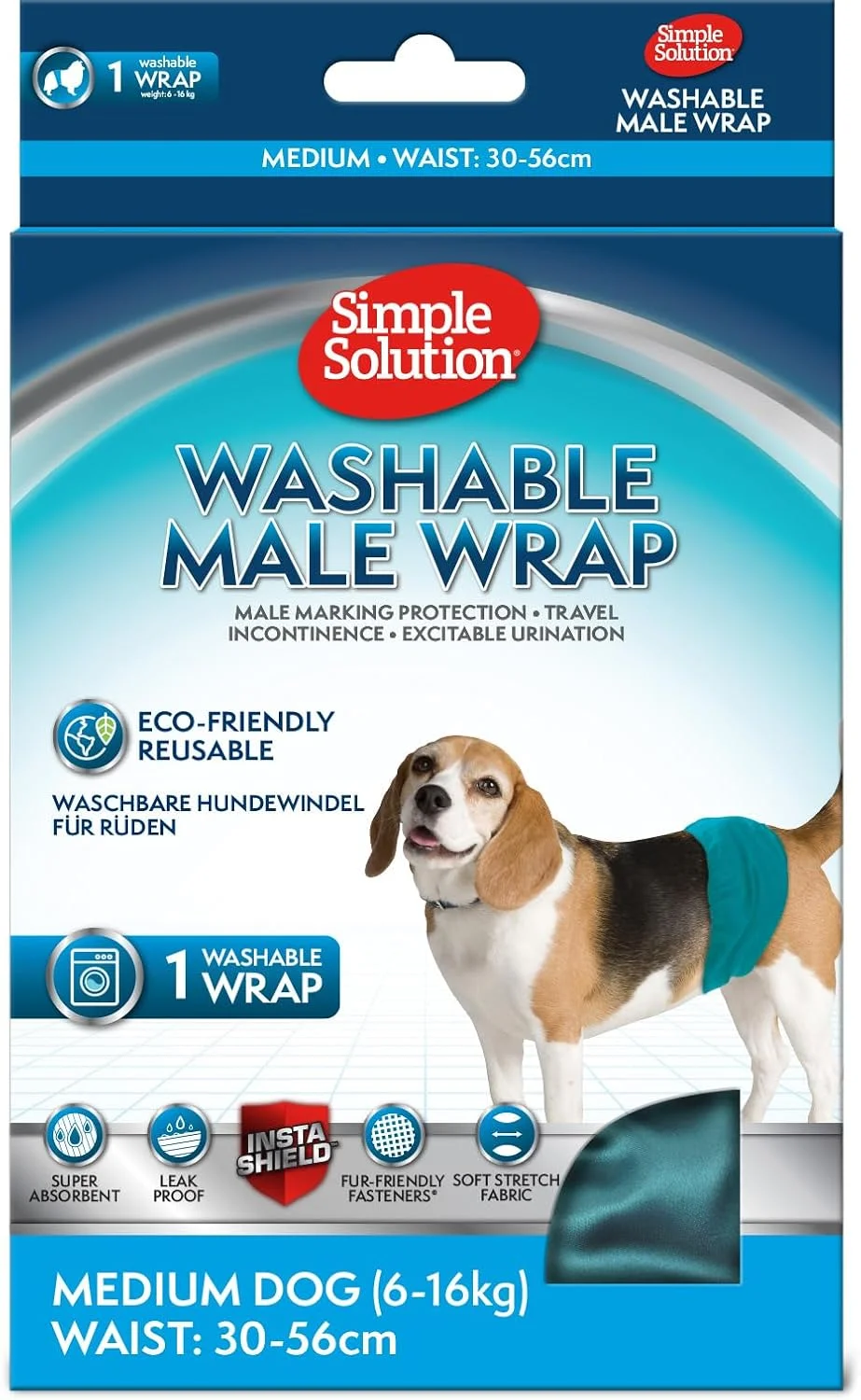 پوشک سگ قابل شستشو برای سگ های نر سایز M