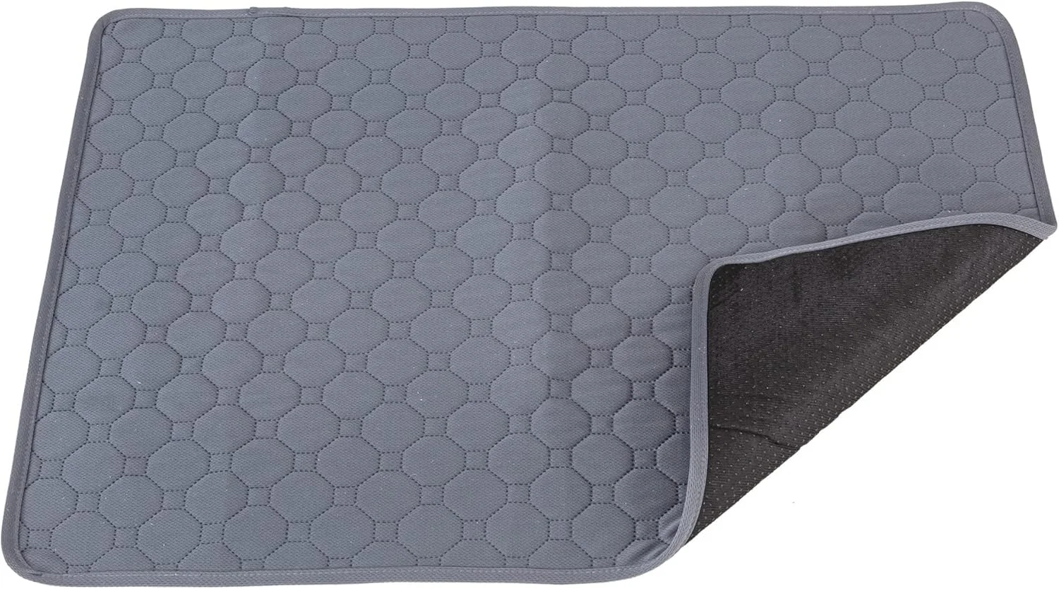 پد قابل شستشوی حیوانات خانگی SKEIDO، پد ادرار ضد آب و قابل استفاده مجدد برای سگ، گربه، توله سگ، بچه گربه، پد آموزش ادرار، زیرانداز، 60 * 45 سانتی متر - خاکستری