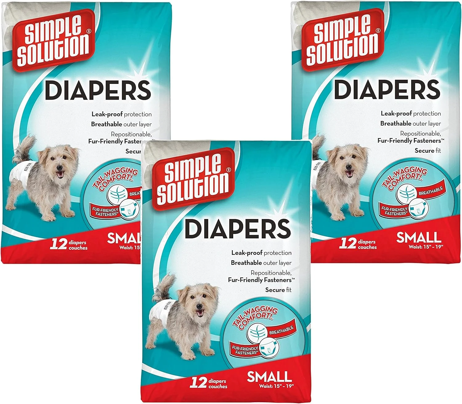 پوشک یکبار مصرف سگ Pupsters (بسته 3 عددی)