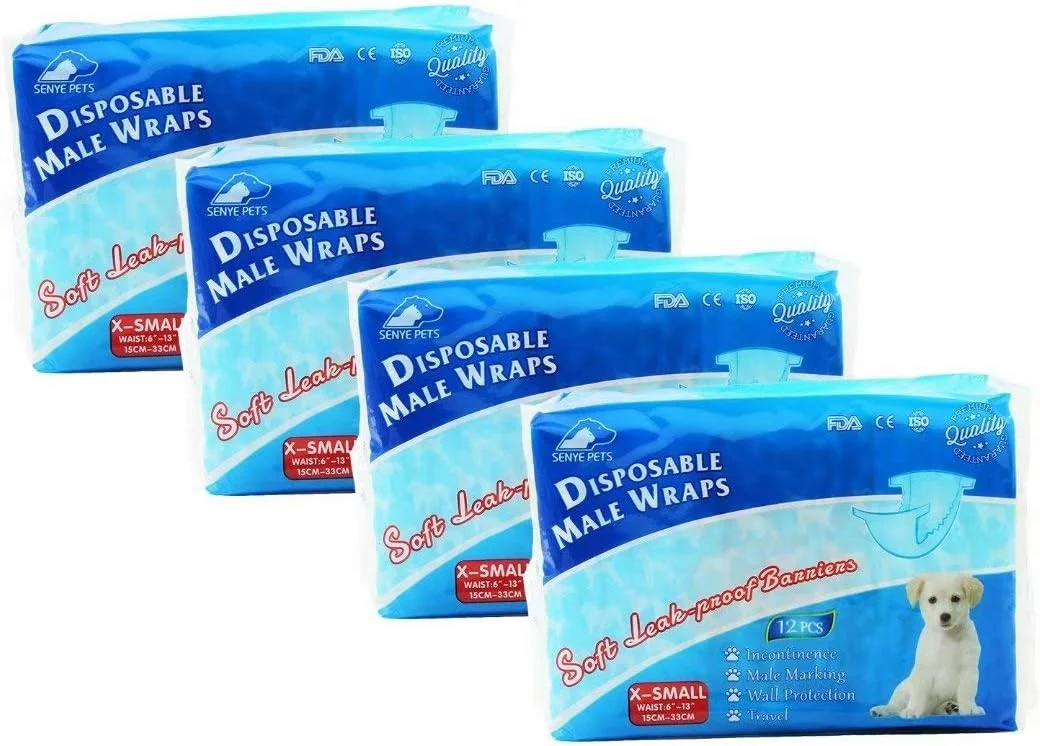 پوشک سگ نر یکبار مصرف سنی پت، 12 عدد (48 عدد - XS)