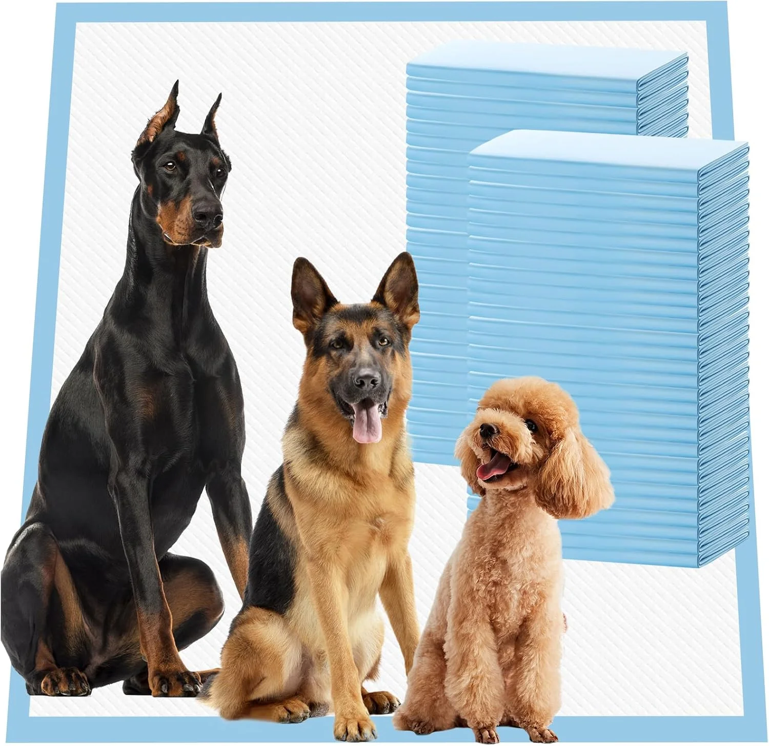 پدهای ادرار سگ بسیار بزرگ، 90x110 سانتی متر، 30 عدد پد ادرار برای سگ ها XL، پدهای فوق العاده جاذب و ضد نشت، پدهای آموزشی یکبار مصرف جامبو، پدهای توالت، پدهای سگی