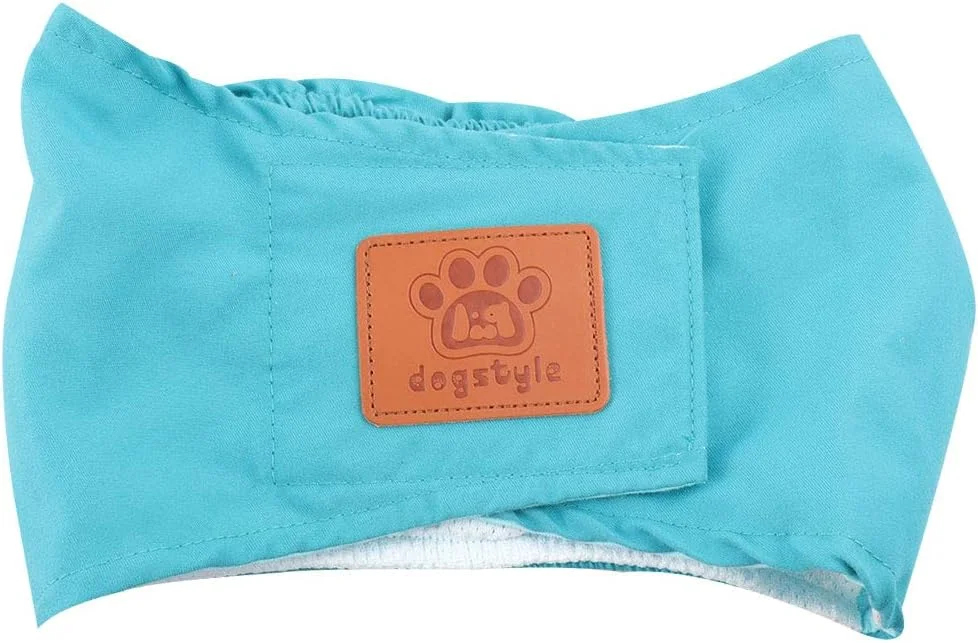 شورت بهداشتی سگ و توله سگ، شورت فیزیولوژیکی بهداشتی، شورت سگ نر قابل شستشو، لباس زیر دوران قاعدگی سایز L (سبز) حیوان خانگی