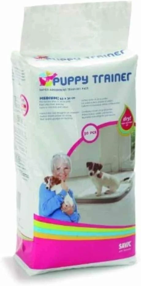 پد آموزشی سگ و توله ساویک، بسته 30 عددی، سایز متوسط، 45 در 30 سانتی متر