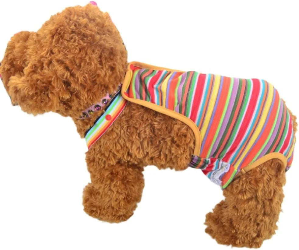 شلوار بهداشتی سگ خانگی OUKA، شورت نخی، پوشک قابل شستشو برای سگ های کوچک، متوسط و بزرگ