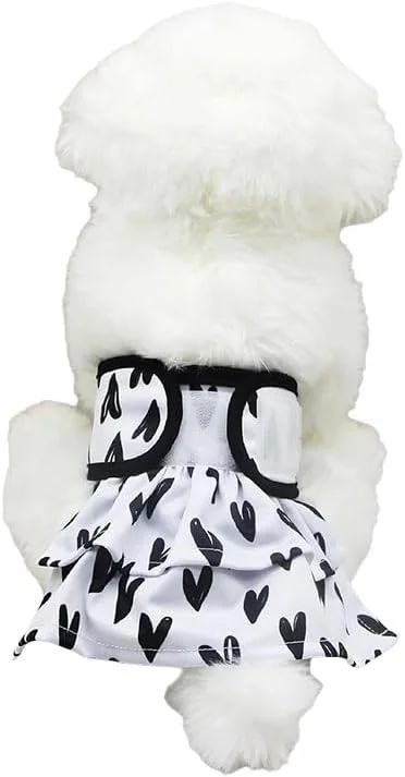 شورت بهداشتی سگ با طرح قلب، قابل شستشو و استفاده مجدد، مناسب سگ های ماده و نر، پوشک سگ، محافظ شکم ضد نشت، شورت بهداشتی برای سگ ها، گربه ها و بچه گربه های کوچک و متوسط (مشکی طرح قلب، سایز S) شورت بهداشتی سگ با طرح قلب، قابل شستشو و استفاده مجدد، مناسب سگ های ماده و نر، پوشک سگ، محافظ شکم ضد نشت، شورت بهداشتی برای سگ ها، گربه ها و بچه گربه های کوچک و متوسط (مشکی طرح قلب، سایز S)