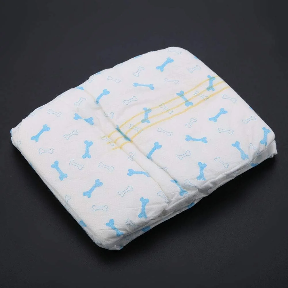 شورت بهداشتی سگ نر، مناسب برای جلوگیری از ادرار کردن حیوانات خانگی و حفظ نظافت، طرح استخوان آبی، زیبا و دوست داشتنی (XS)