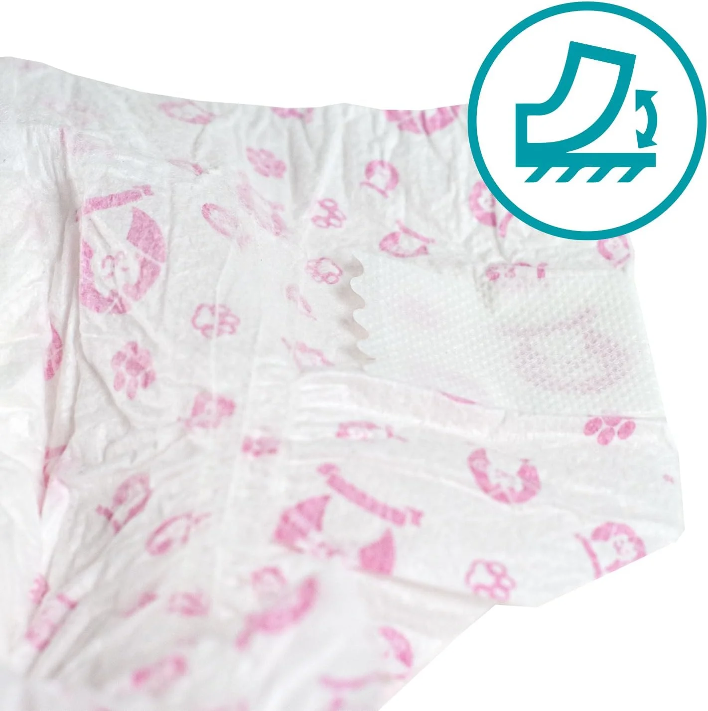 شورت بهداشتی سگ ماده Aqpet، پدهای جاذب برای دوران بی اختیاری و دوره عادت ماهیانه، دارای بست چسبی قابل تنظیم، ضد بو، یکبار مصرف، سایز کوچک 370 x 275 میلی متر، بسته 30 عددی