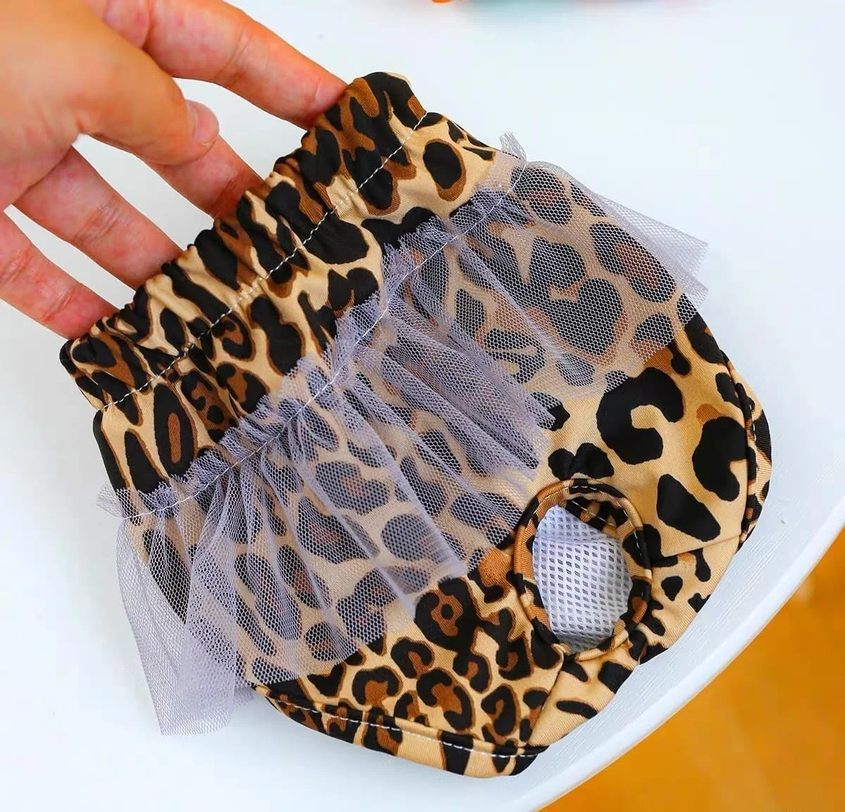 شورت بهداشتی سگ، شورت توری زیبا برای توله سگ، لباس زیر حیوانات خانگی، شورت فیزیولوژیکی برای سگ های ماده (قهوه ای، S، تعداد 1)