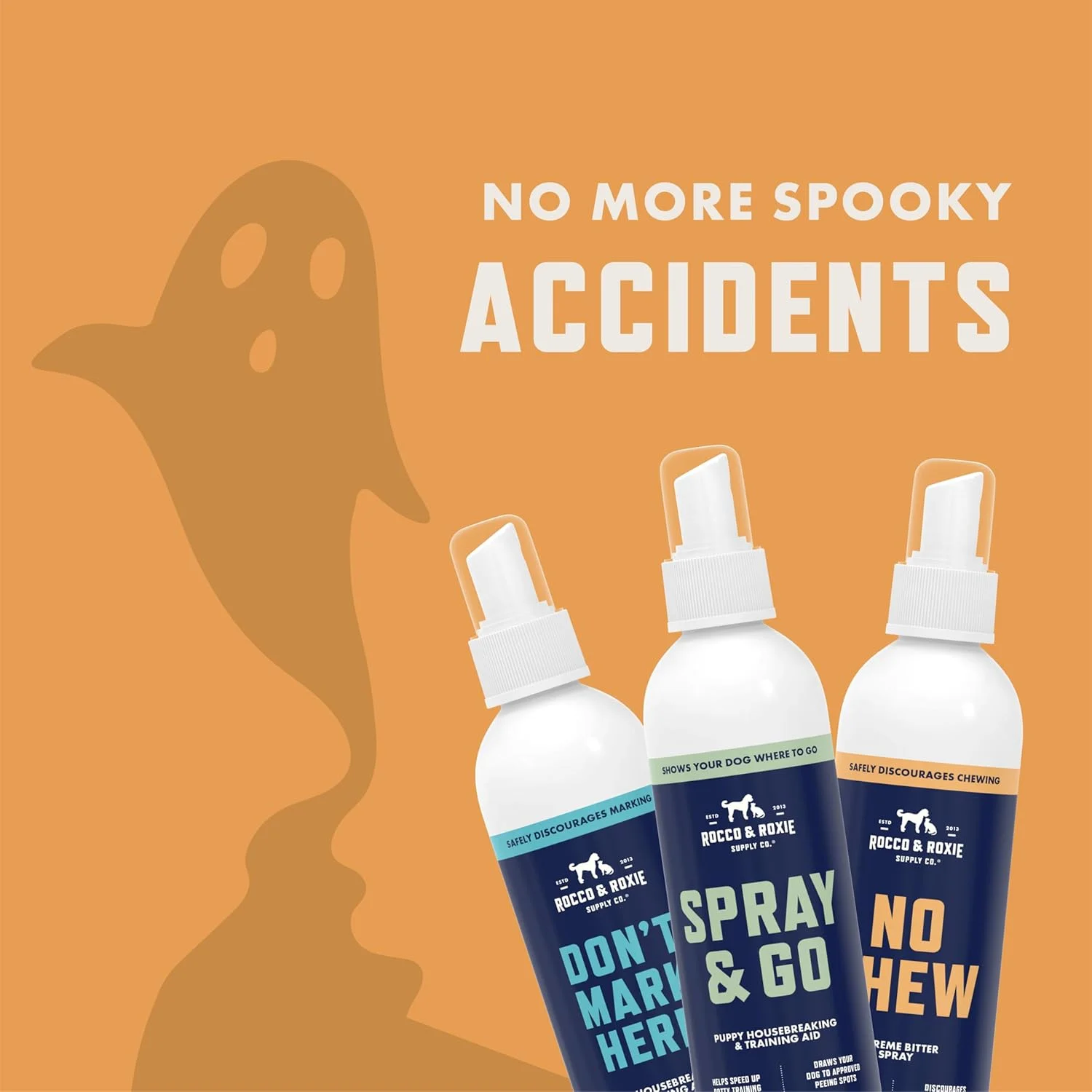 اسپری آموزش ادرار سگ و توله سگ Rocco & Roxie - جذب سگ به ادرار در یک نقطه - کمک های رفتاری و آموزش دستشویی - داخلی و خارجی - ابزار و لوازم سگ و توله سگ ساخت ایالات متحده آمریکا