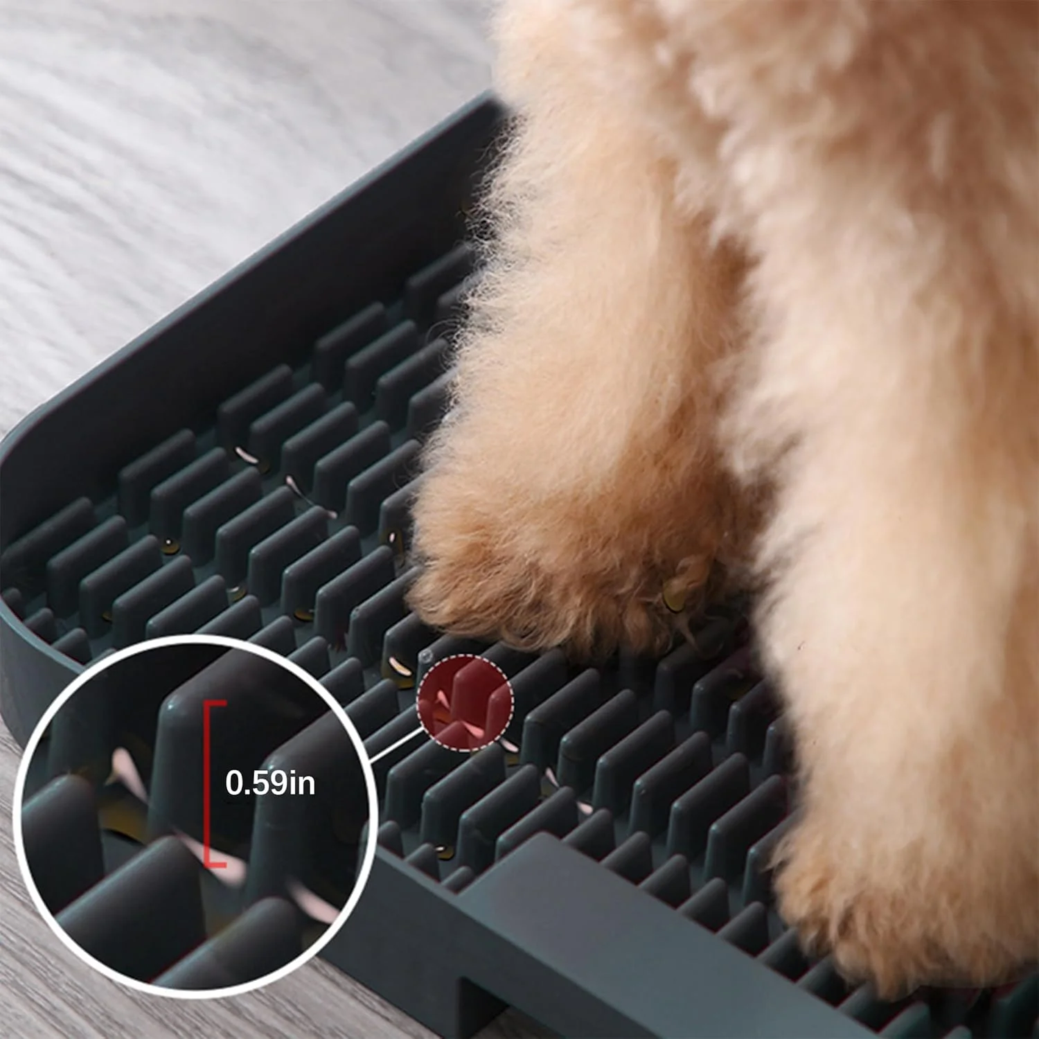 سینی دستشویی قابل حمل سگ، قابل استفاده مجدد و شستشوی آسان با نرده بلند 3.2 سانتی متری، بدون نشتی و حفظ تمیزی کف، آموزش دستشویی سگ