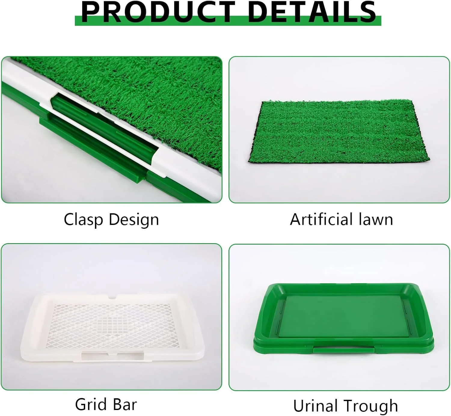 پد چمن مصنوعی برای آموزش ادرار سگ، سایز 32.5 در 44.5 سانتی متر، سه لایه، لوازم آموزش دستشویی سگ پد چمن مصنوعی برای آموزش ادرار سگ، سایز 32.5 در 44.5 سانتی متر، سه لایه، لوازم آموزش دستشویی سگ