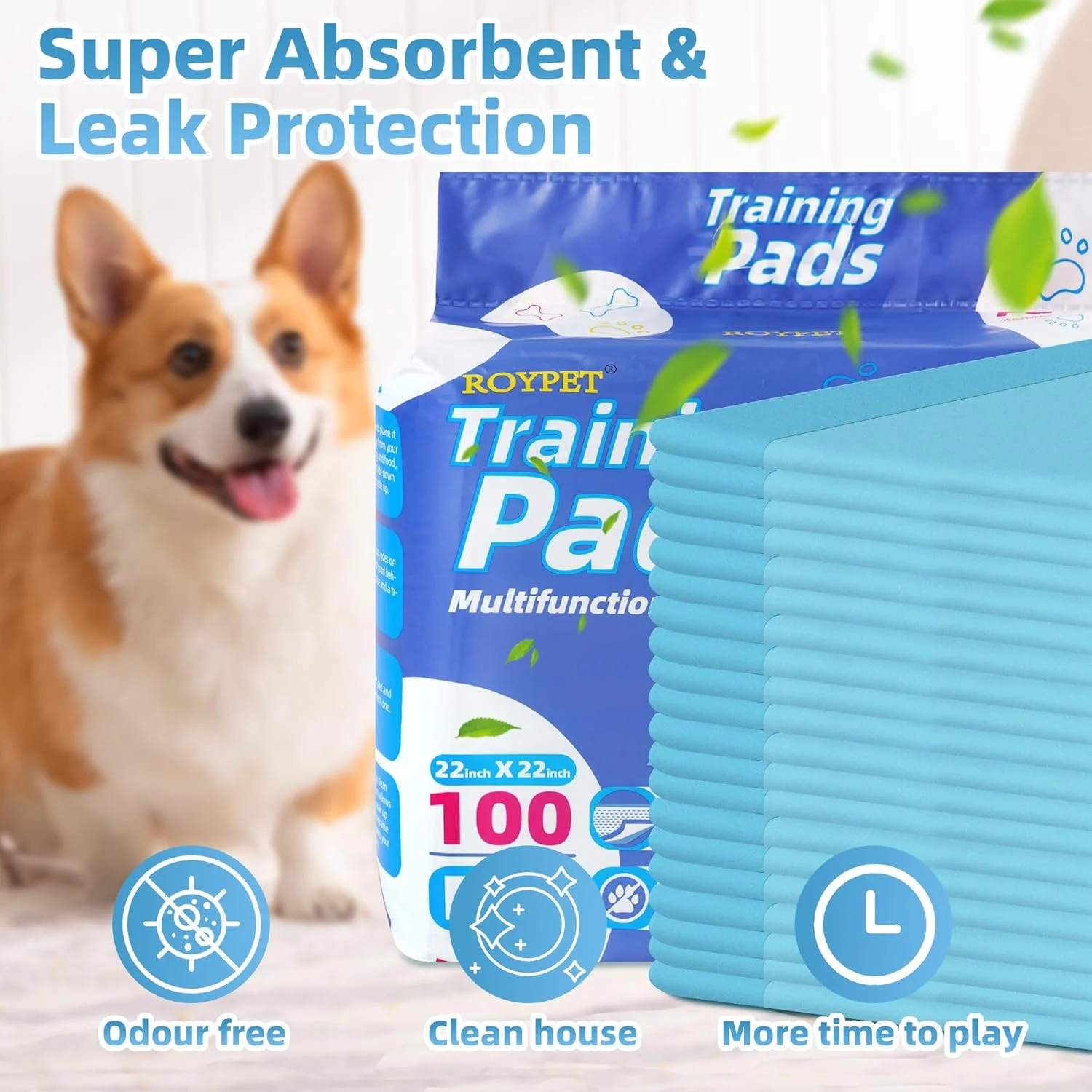 پدهای آموزشی سگ رویپت 56 در 56 سانتی‌متر، 100 عددی