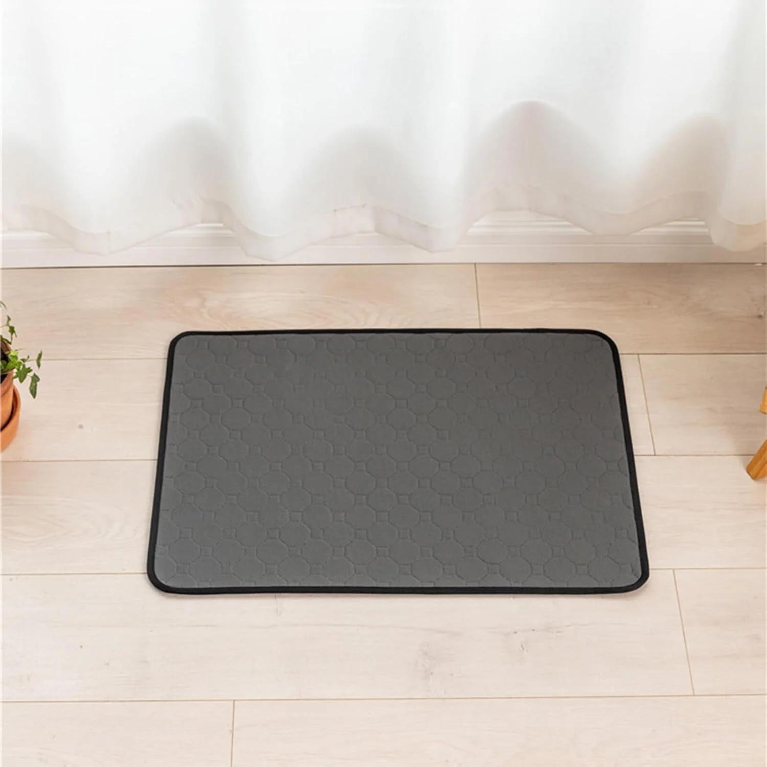 پد آموزشی سگ قابل استفاده مجدد 2 عددی با پشت ضد لغزش، پد آموزشی سبک و قابل حمل با جذب فوری، زیرانداز ضد آب برای مسافرت با ماشین و منزل