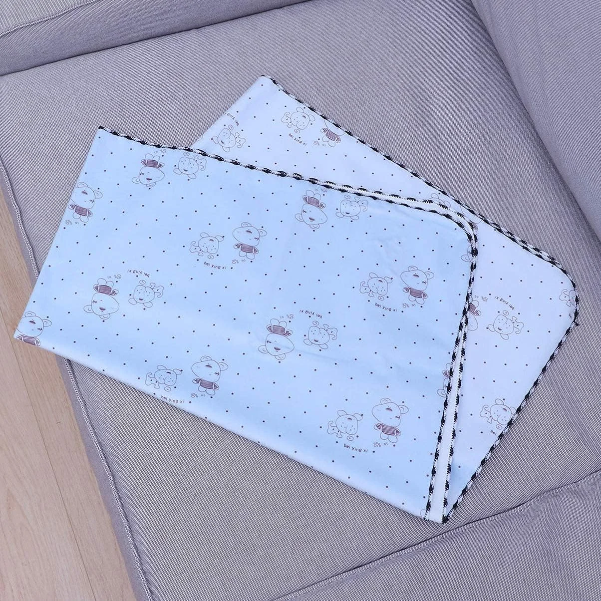 پد ادرار سگ قابل استفاده مجدد 70x90 سانتی متر، پد ادرار ضد آب با خشک شدن سریع، پد ادرار سگ قابل شستشو - آبی