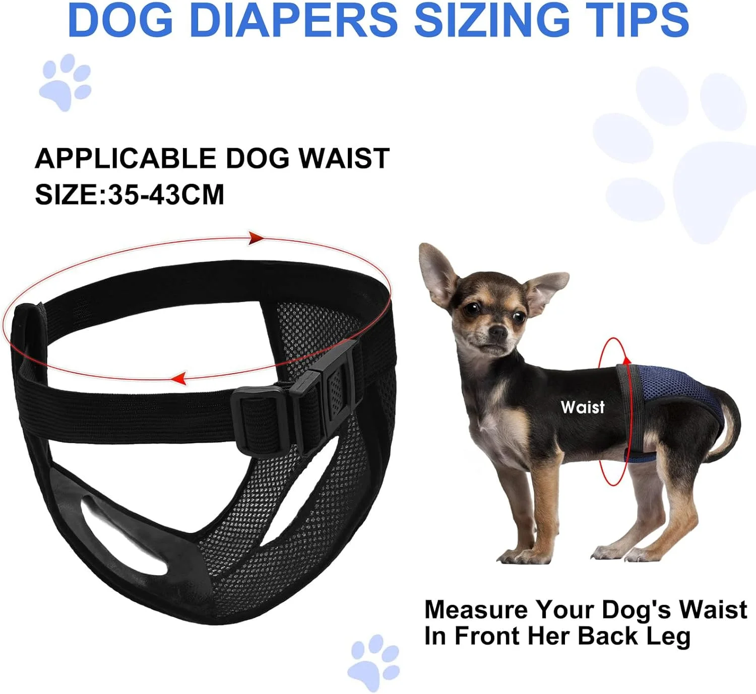 دو بسته شورت بهداشتی سگ قابل استفاده مجدد، شورت سگ، با 6 پد بهداشتی، شلوار محافظ قابل تنظیم برای سگ های ماده، شورت بهداشتی سگ قابل شستشو و استفاده مجدد (M)