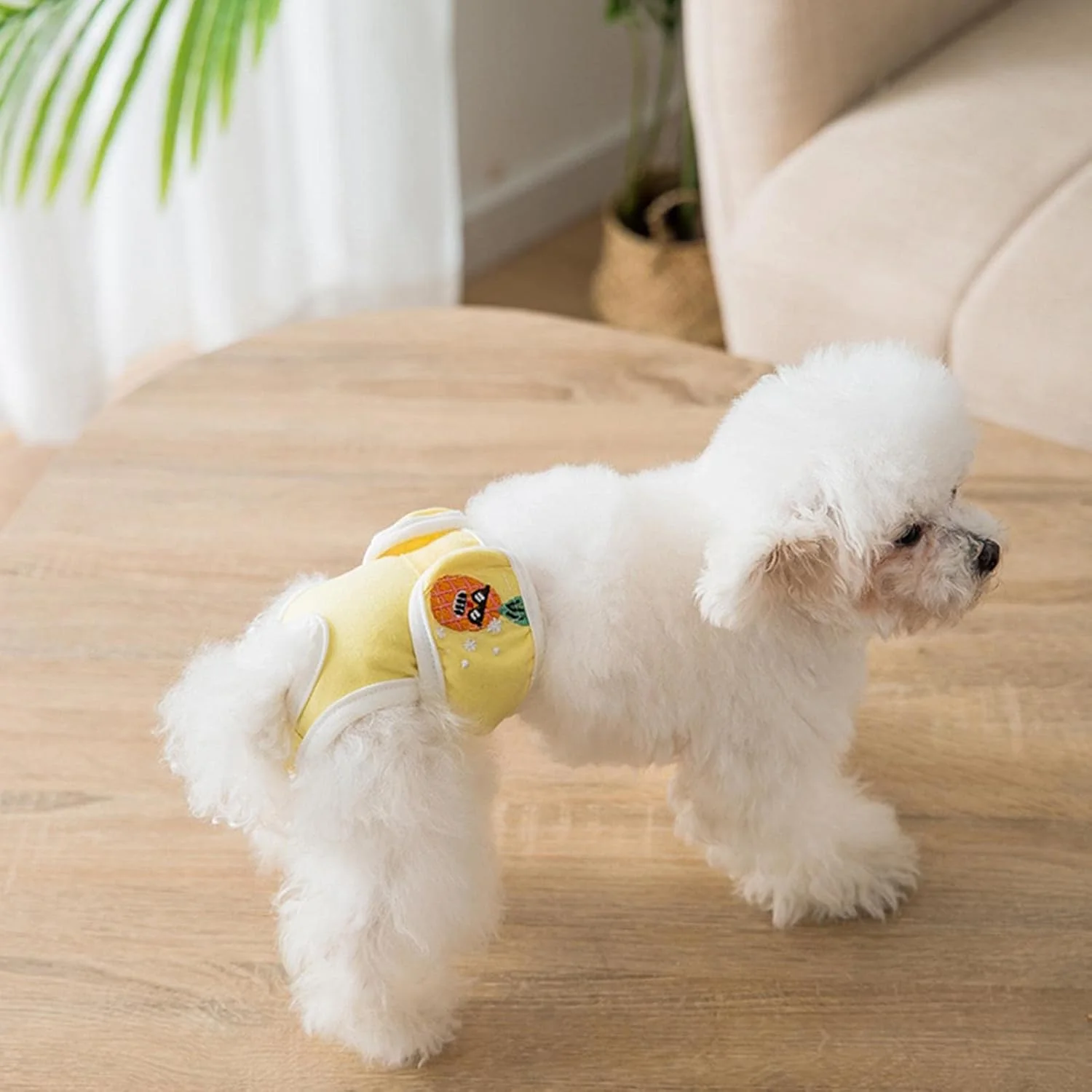 پوشک سگ قابل استفاده مجدد | پوشک های راحت و قابل استفاده مجدد برای سگ ماده | پوشک توله سگ قابل شستشو و ضد نشت