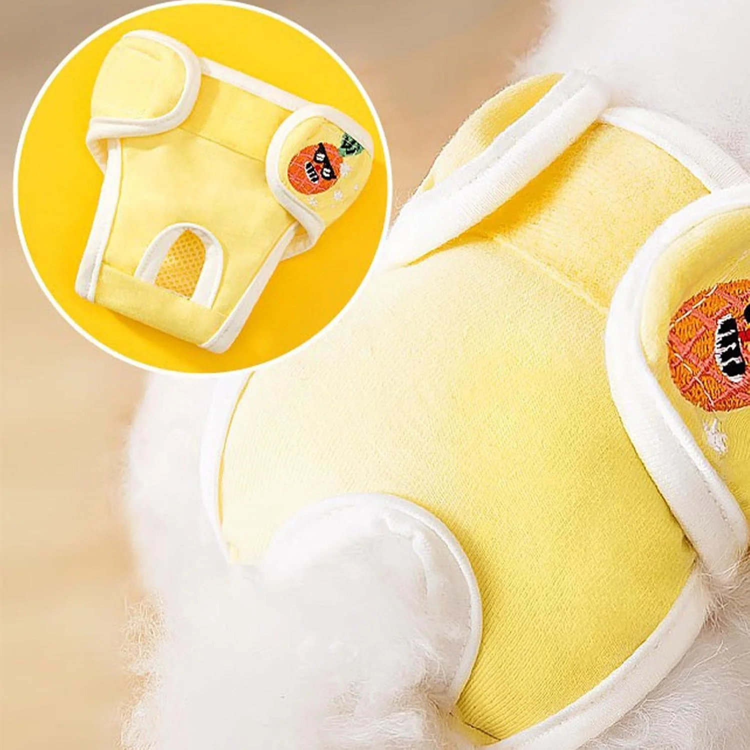 پوشک سگ قابل استفاده مجدد | پوشک های راحت و قابل استفاده مجدد برای سگ ماده | پوشک توله سگ قابل شستشو و ضد نشت