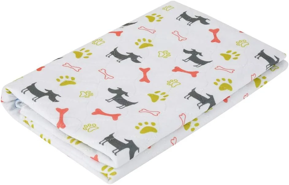 پد ادرار سگ قابل استفاده مجدد با طرح حیوانات، پد ادرار توله سگ برای حیوانات خانگی (80*90 سانتی متر)