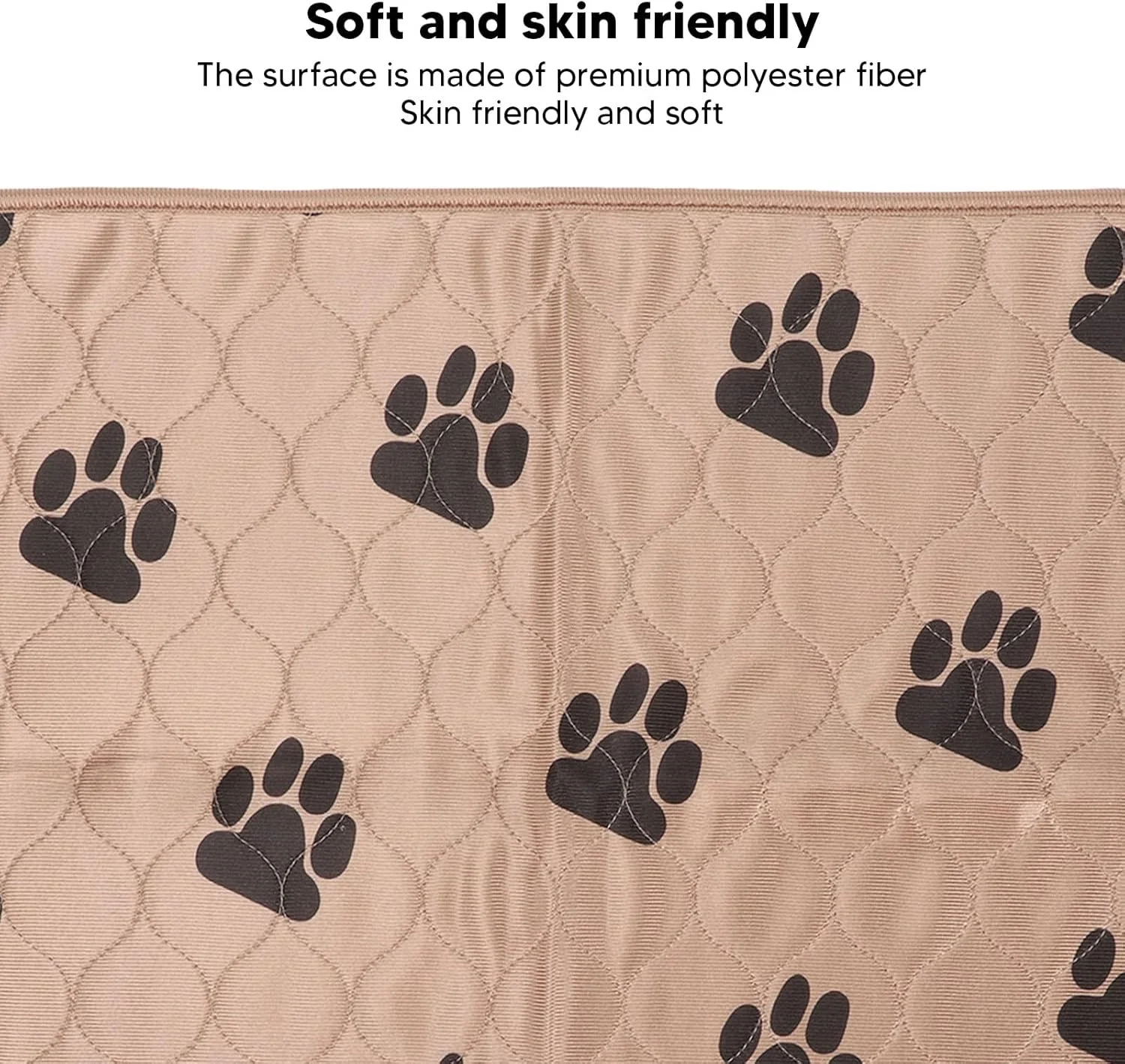 پدهای قابل استفاده مجدد سگ، پدهای جاذب بدون نشتی و خشک شونده سریع برای آموزش دستشویی سگ، پدهای آموزش سگ برای خانه، محوطه بازی، قفس، ماشین (60x40 سانتی متر)