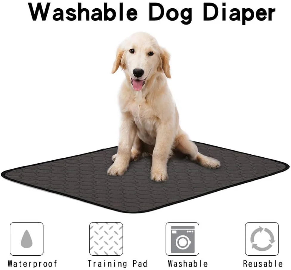 پدهای قابل استفاده مجدد برای جذب ادرار سگ، بستر خواب برای سگ های کوچک، پد جاذب برای سگ های خانگی، پد آموزشی توله سگ - بژ_S