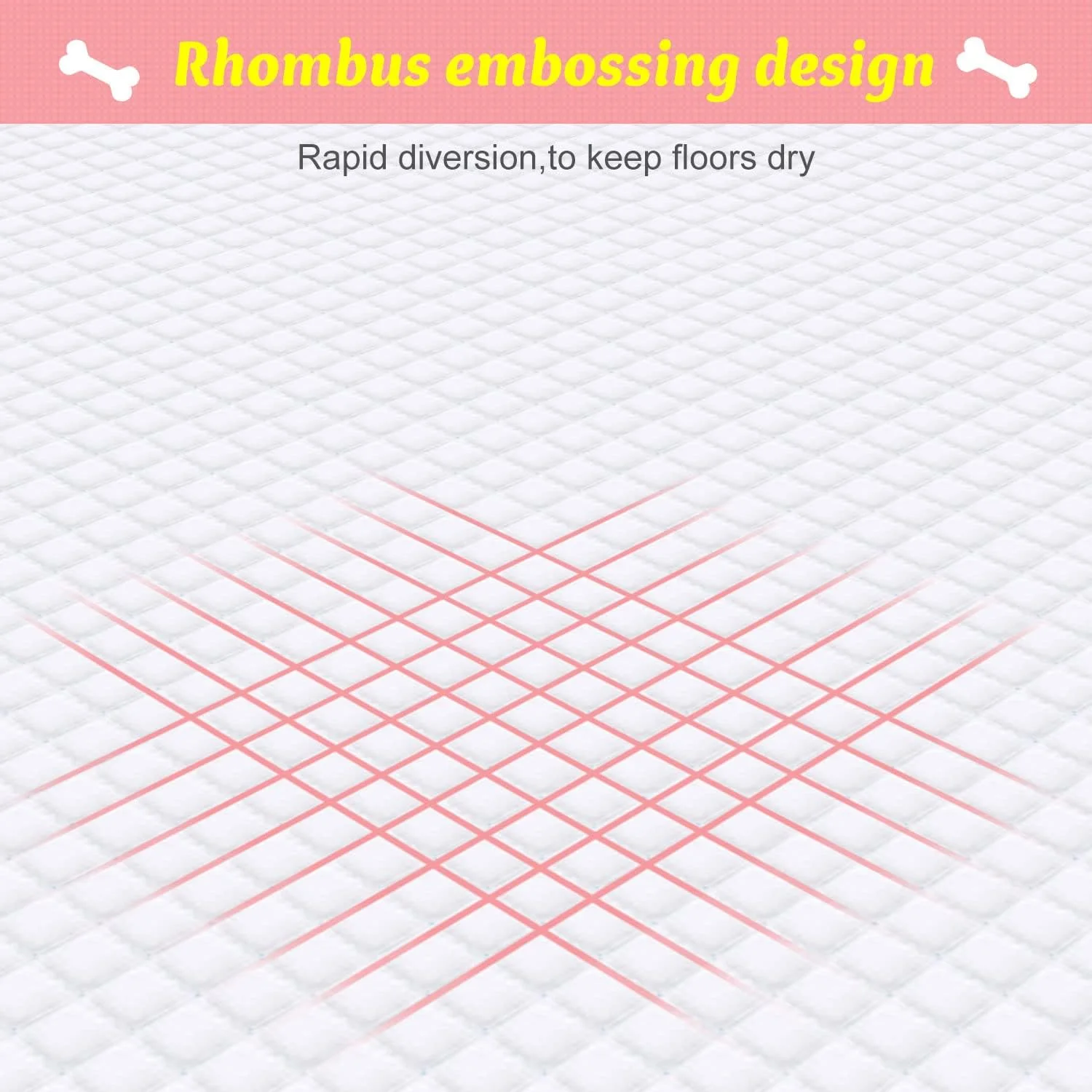 بسته 50 عددی پد ادرار سگ، پد آموزشی حیوانات خانگی و توله سگ، پد ضد آب سگ - 45 x 60 سانتی متر (بسته 50 عددی، فوق العاده جاذب: 45 x 60 سانتی متر)