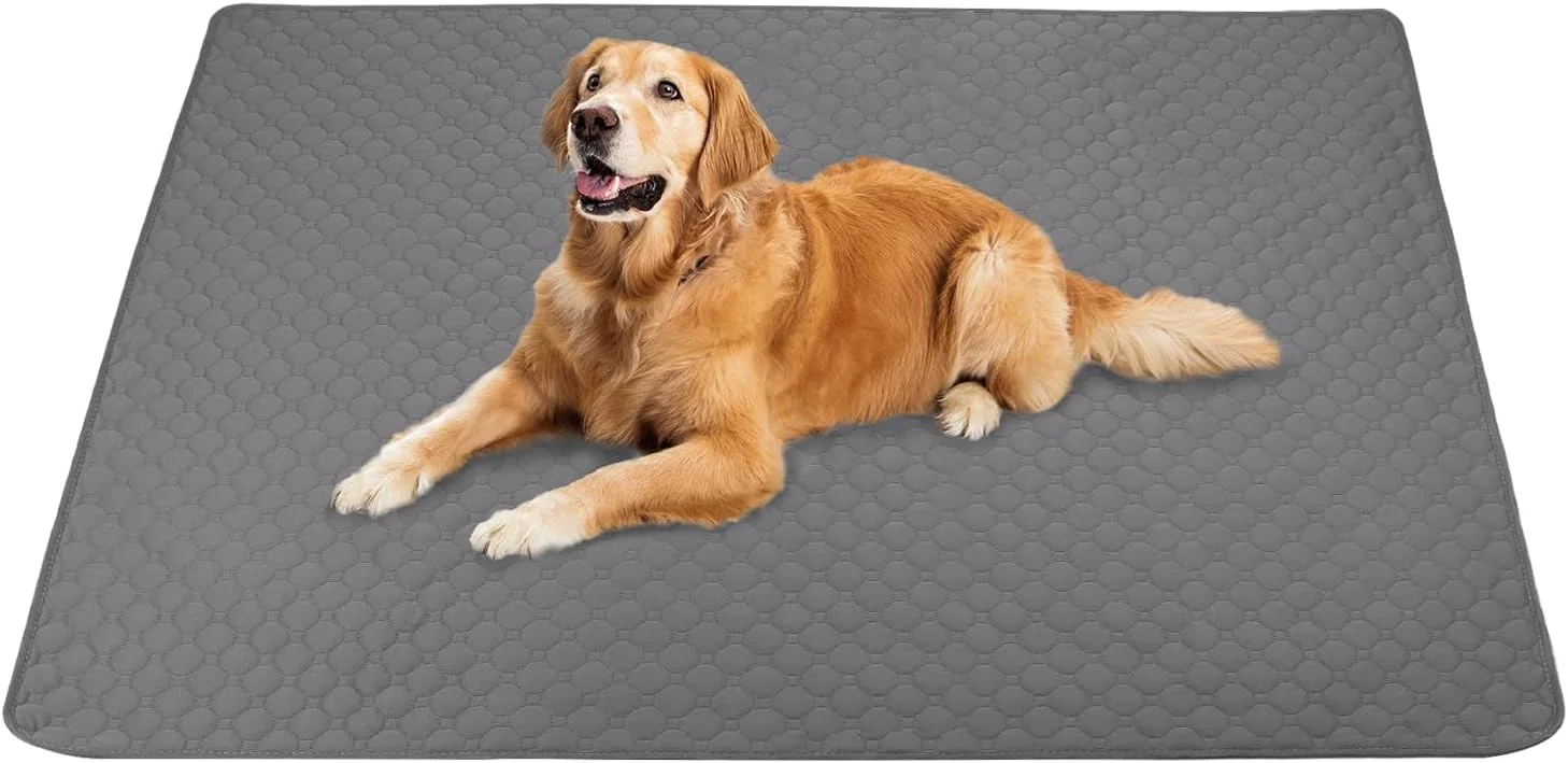 پد ادرار حیوانات خانگی QWORK®، بزرگ، پدهای ادرار قابل استفاده مجدد 120 x 150 سانتی متر، پدهای مخصوص توله سگ قابل شستشو، برای سگ، گربه، خرگوش