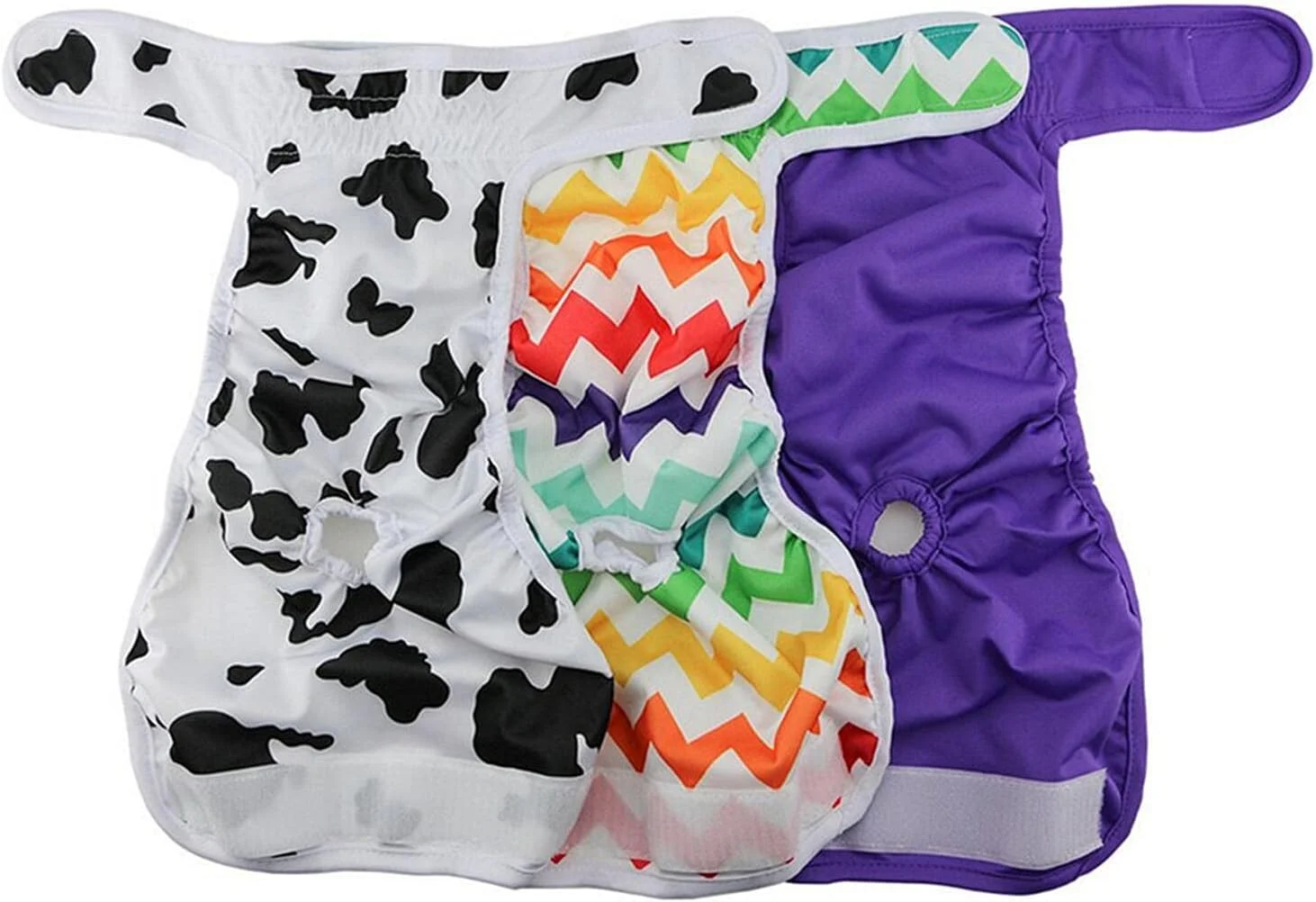 پوشک سگ قابل شستشو Qiny (بسته 7 عددی)، پوشک بادوام سگ، پوشک ممتاز سگ ماده (L)