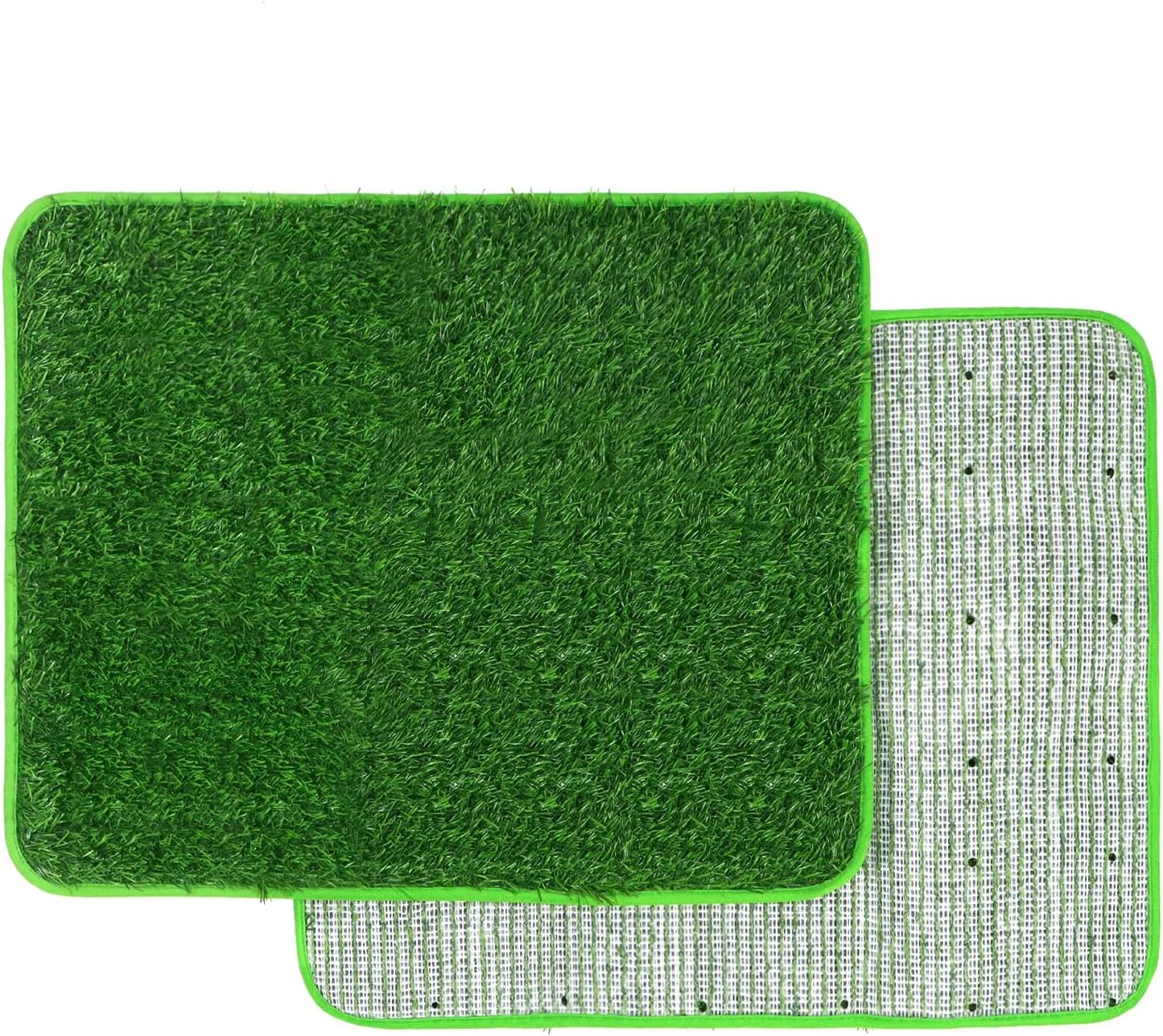 پد چمن مصنوعی سگ کیوورک، 2 عدد، 50x63 سانتی متر، قابل شستشو، چمن قابل استفاده مجدد با زهکشی عالی، نفوذپذیری بالای آب