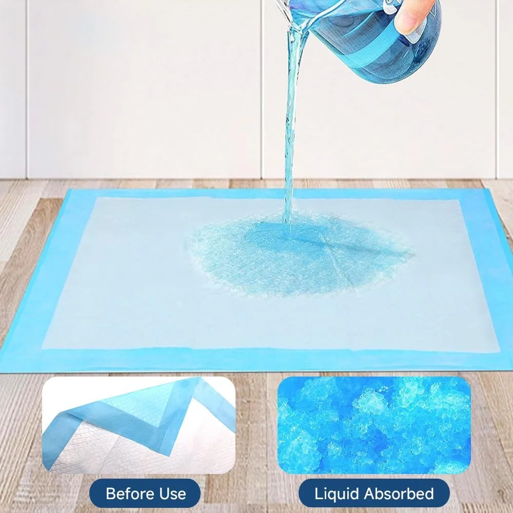 پدهای ادرار یکبار مصرف سگ Q Quilocare، 50 عددی، سایز XL، 71 در 86 سانتی متر، پدهای ادرار فوق العاده جاذب و ضد نشت برای سگ ها، پدهای آموزشی سگ یکبار مصرف بسیار بزرگ