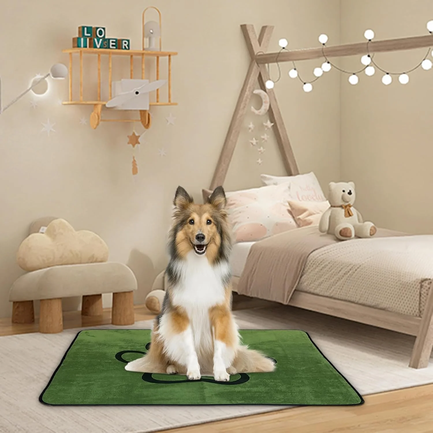 پد ادرار سگ - پدهای آموزشی جاذب توله سگ، زیره ضد آب و ضد لغزش، تشک آموزشی نرم و جاذب قابل شستشو برای آموزش در منزل، مبل، تخت، قفس داخلی، پاسیو، صندلی ماشین