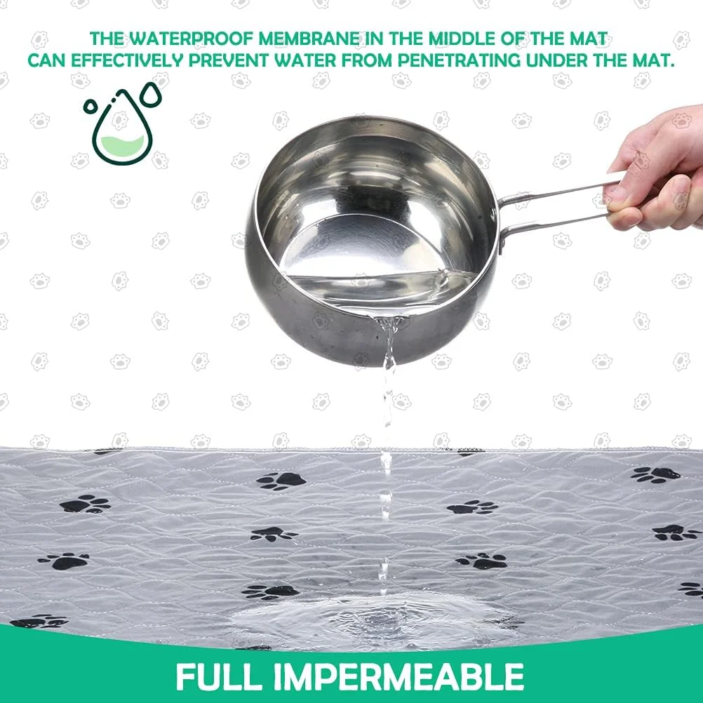 پدهای ادرار قابل شستشو PUPTECK برای سگ ها لوازم حیوانات خانگی - 2 بسته پد آموزش ادرار توله سگ ضد آب و قابل استفاده مجدد - جذب سریع زیرانداز غذای حیوانات خانگی ضد لغزش - پد خوکچه هندی برای حیوانات کوچک