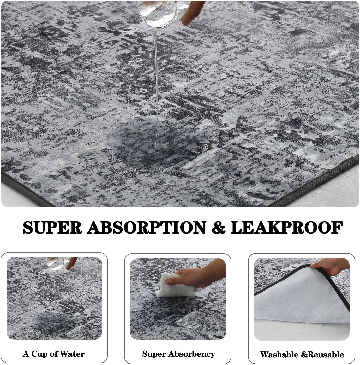 پدهای ادرار شوی سگ Qeils، بسته 2 عددی پد توله سگ قابل استفاده مجدد 91x104 سانتی متر، فوق العاده جاذب و ضد نشت، پدهای آموزش سگ ضد لغزش، پدهای توالت برای جعبه، کف، مبل، پدهای زایمان، زیرانداز بستر، لوازم توله سگ