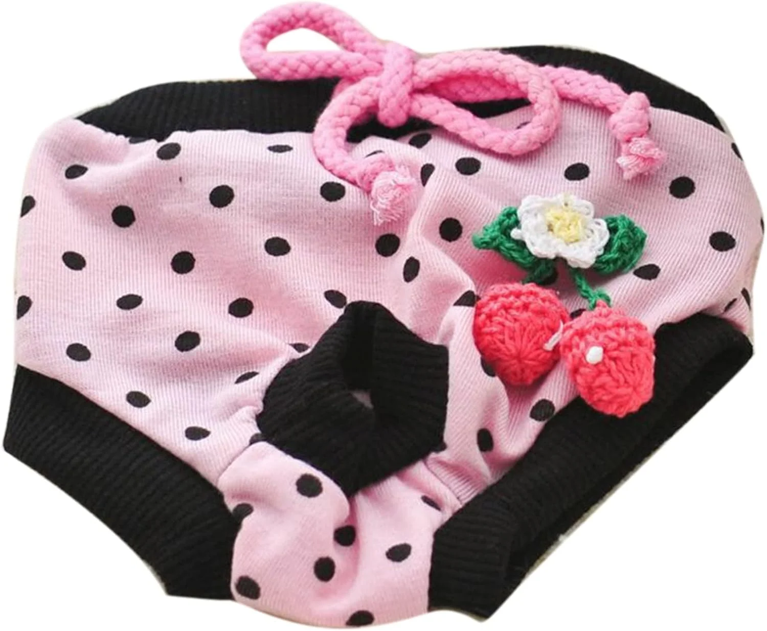 شورت بهداشتی سگ و توله سگ، شورت کوتاه فیزیولوژیکی برای حیوانات خانگی (رنگ: قرمز)