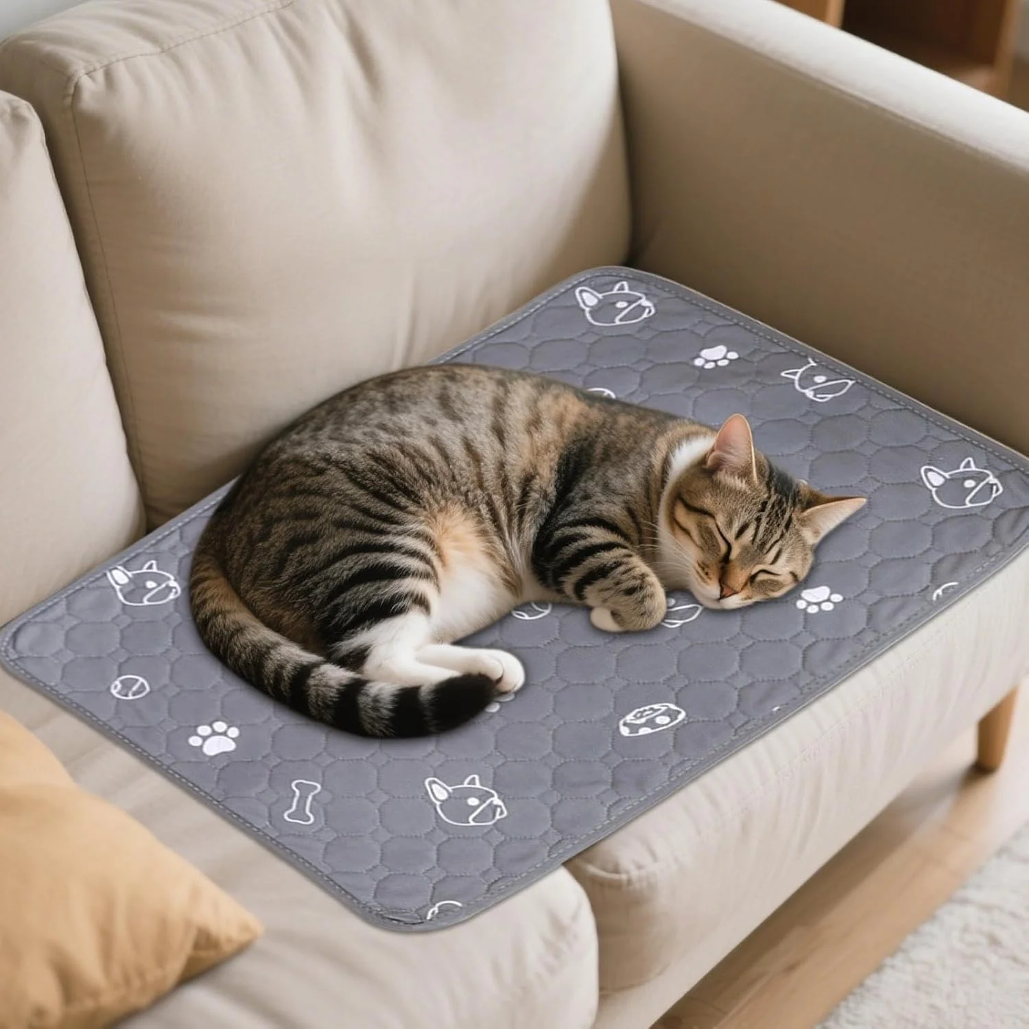 پدهای ادرار سگ، پد بستر خرگوش - لایه های بسیار جاذب و ضد لغزش محافظ کف برای آموزش دستشویی قفس باکس بستر حیوانات خانگی سگ گربه راسو همستر خرگوش