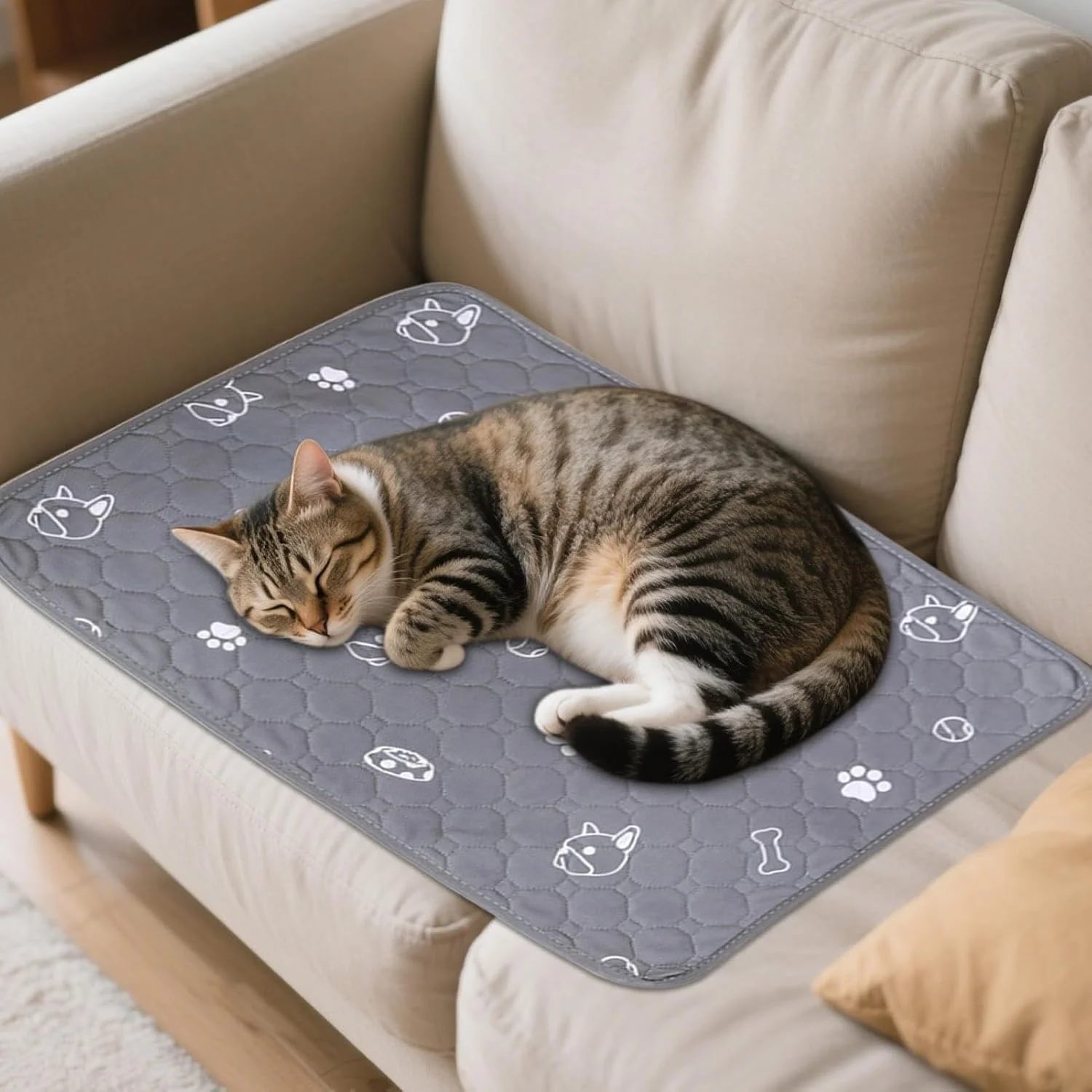 پدهای مخصوص سگ و حیوانات خانگی - پد جاذب ادرار برای سگ، خرگوش و سایر حیوانات | پدهای فوق العاده جاذب و ضد لغزش، محافظ کف برای آموزش دستشویی، قفس و باکس داخل خانه مناسب برای سگ، گربه، راسو، همستر و خرگوش