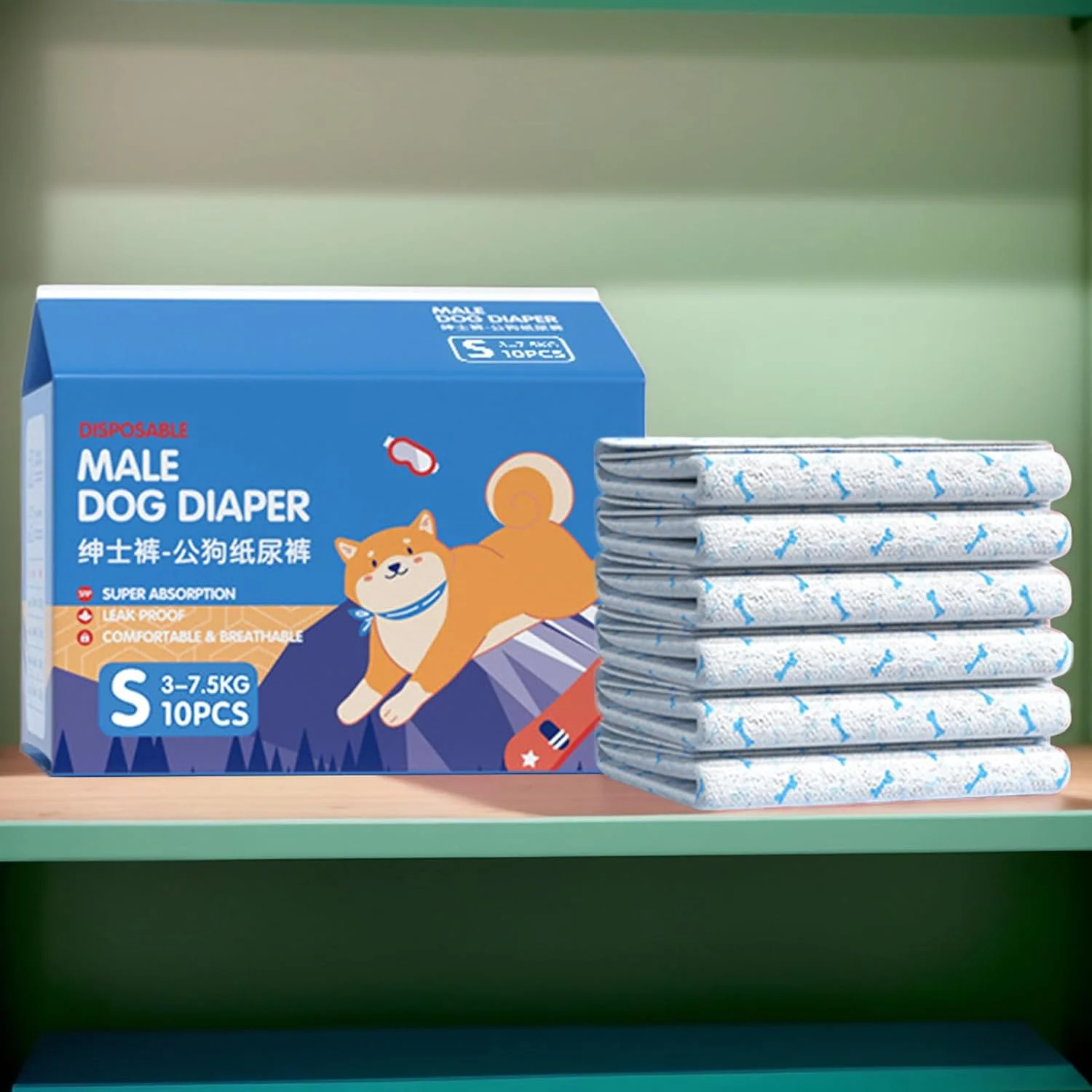 پدهای بهداشتی سگ - پد مخصوص دوران قاعدگی سگ، پوشش الاستیک راحت و ضد نشت برای آموزش و جلوگیری از حوادث داخل خانه